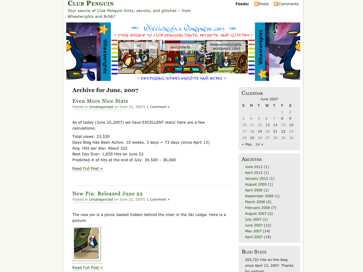 2007 website